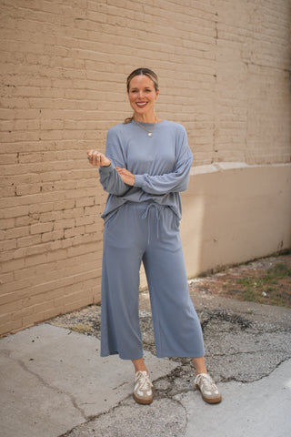 Lillian Ribbed Knit Pants Set