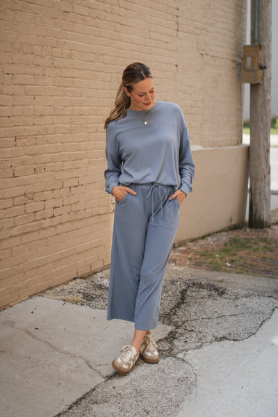 Lillian Ribbed Knit Pants Set