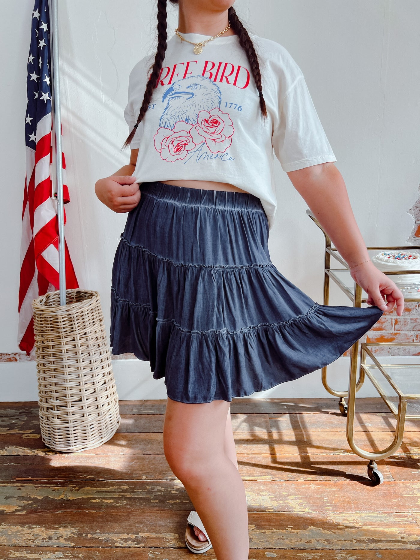 When In Doubt Tiered Skirt