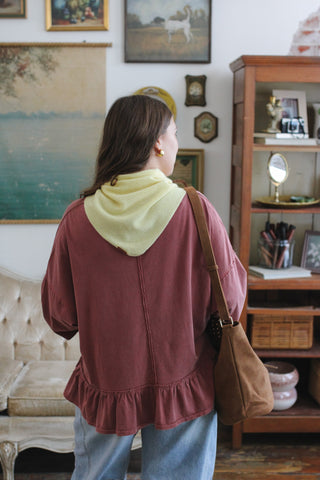 Maya Wool Triangle Scarf 43"