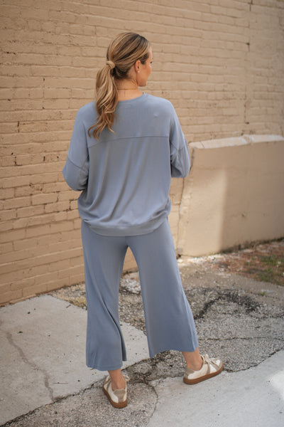 Lillian Ribbed Knit Pants Set