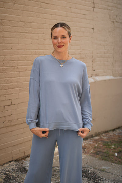 Lillian Ribbed Knit Pants Set