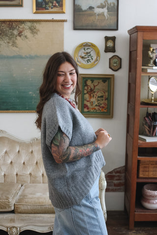 Sloan Cap Sleeve Pull Over Sweater