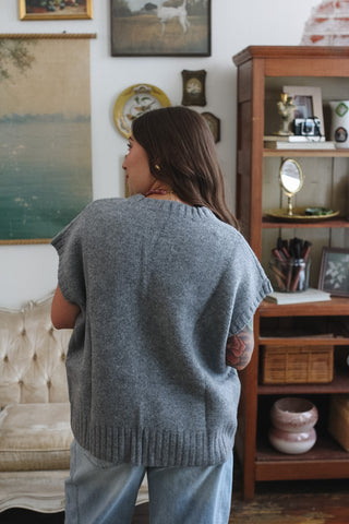 Sloan Cap Sleeve Pull Over Sweater
