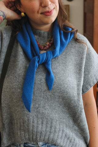 Maya Wool Triangle Scarf 43"