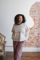 Aaron Layered Stripe Jersey Top