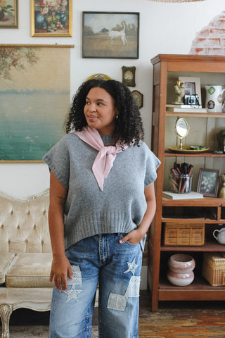 Sloan Cap Sleeve Pull Over Sweater