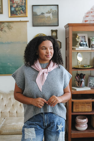 Maya Wool Triangle Scarf 43"