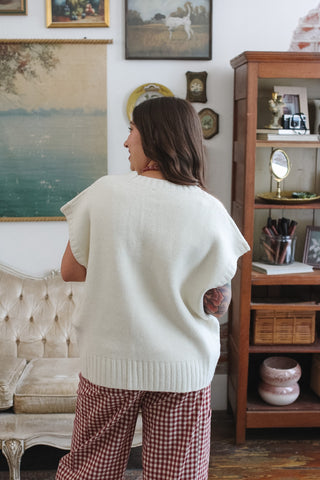 Sloan Cap Sleeve Pull Over Sweater