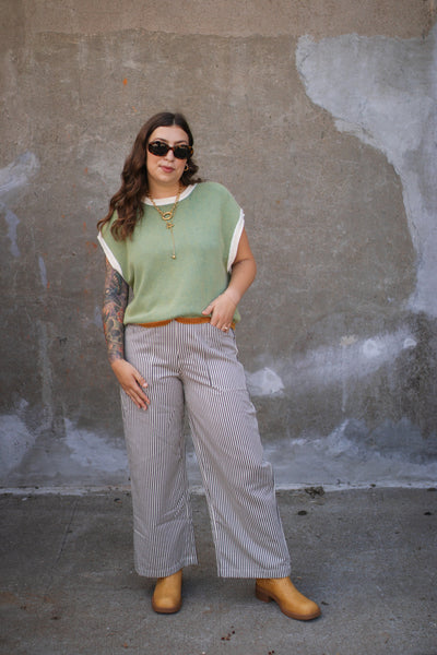 Sybil Mineral Washed Sleeveless Sweater