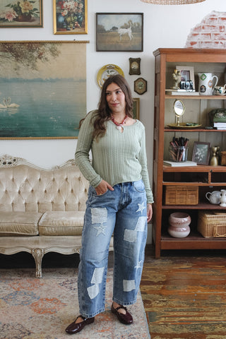 Ellis Long Sleeve Pointelle Shirt