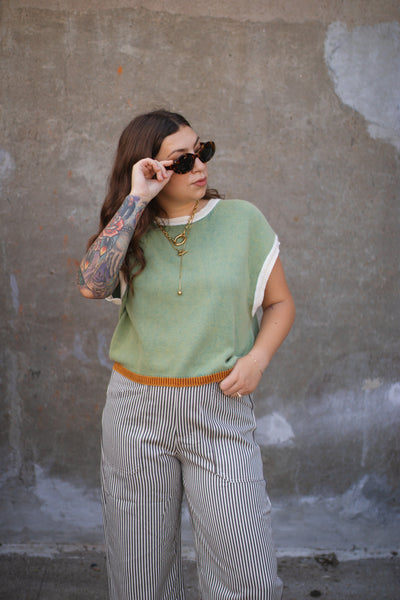 Sybil Mineral Washed Sleeveless Sweater