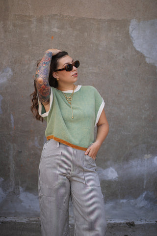 Sybil Mineral Washed Sleeveless Sweater