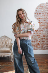 Augusta Whimsical Puff Sleeve Blouse