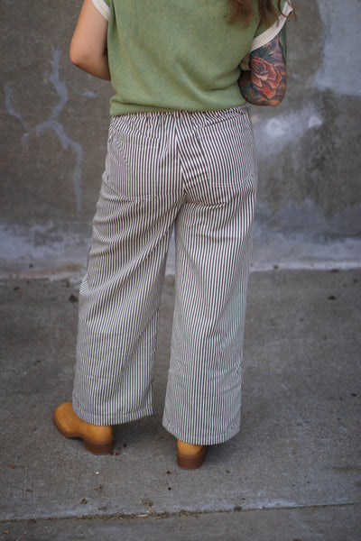 Reagan Striped Denim Pants