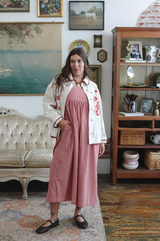 Poppy Floral Embroidered Denim Jacket