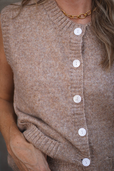 Millie Button Down Skirt Sweater Set