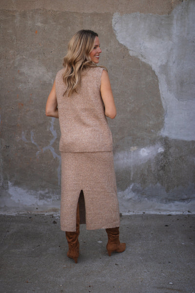 Millie Button Down Skirt Sweater Set