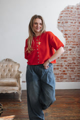 Elizabeth Knit Short Sleeve Cardigan