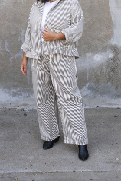 Reagan Striped Denim Pants