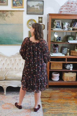 Camille Sheer Floral Dress