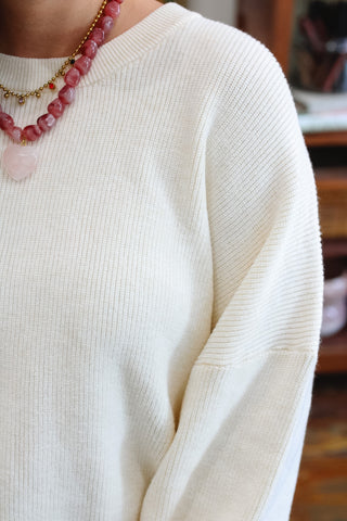 Marlow Relaxed Knit Pullover Sweater