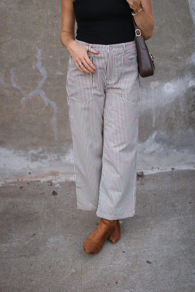 Reagan Striped Denim Pants