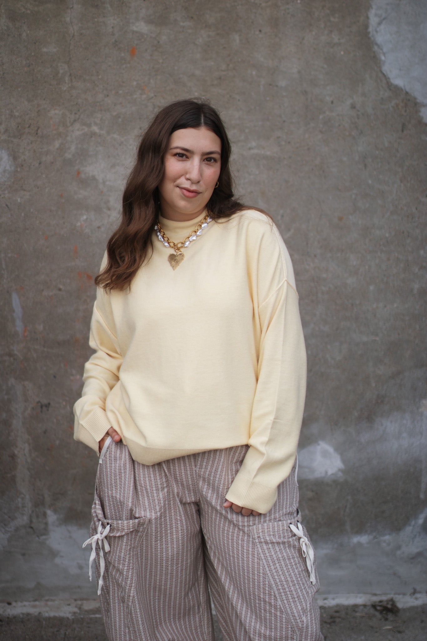 Nellie Rolled Hem Sweater