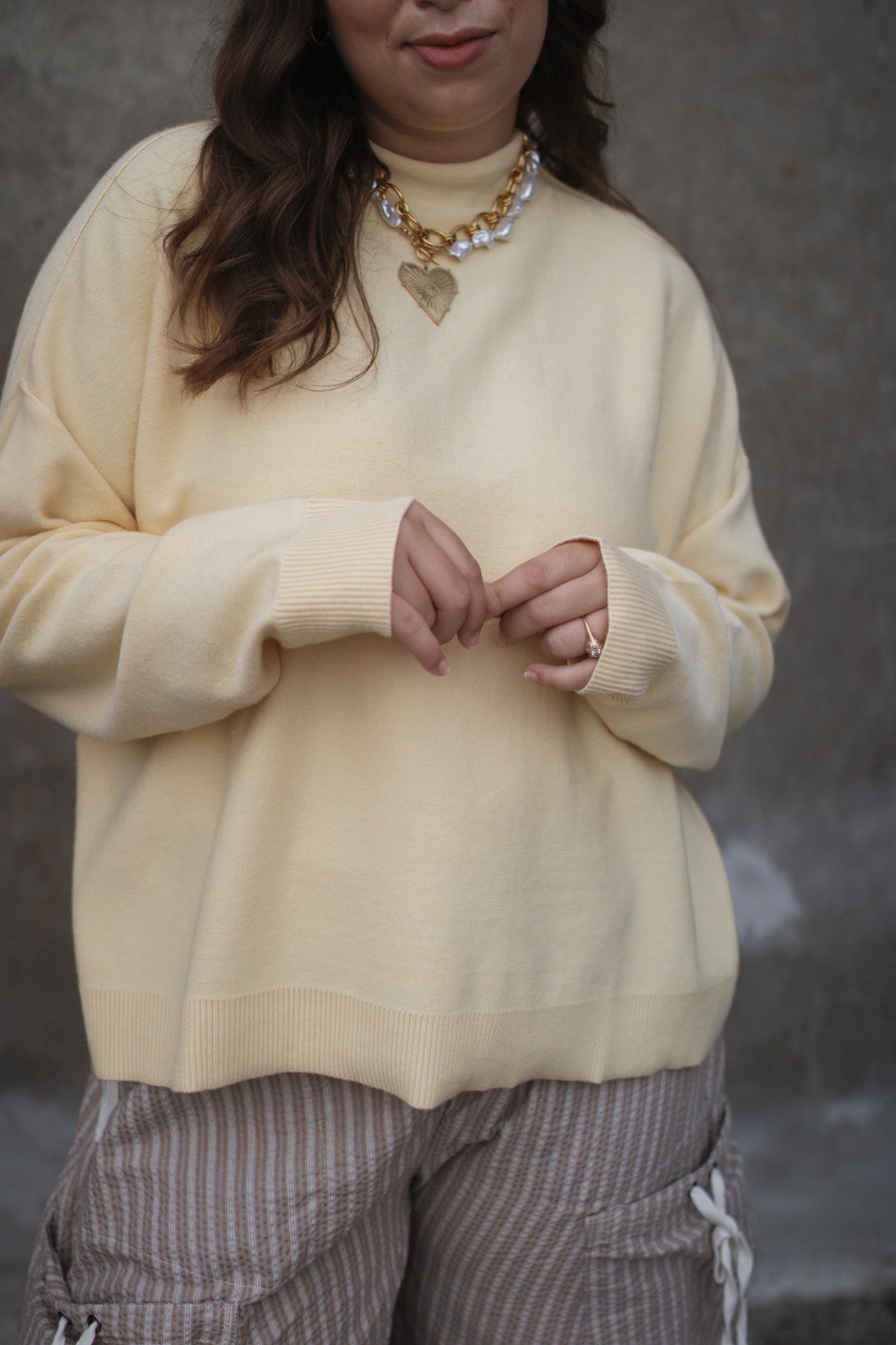 Nellie Rolled Hem Sweater