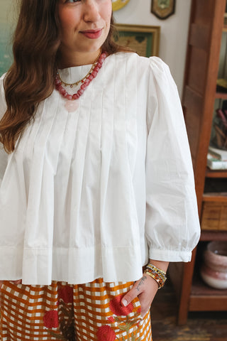 Eliza Pleated Blouse