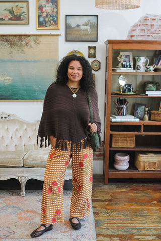 Zella Fringe Knit Poncho