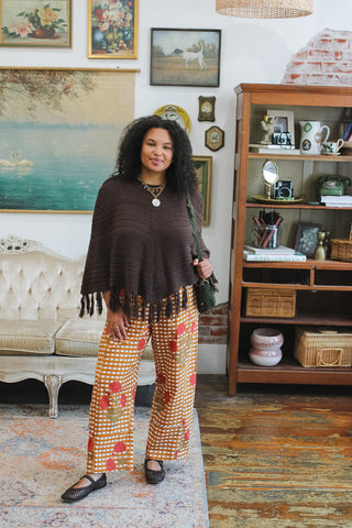 Birdie Gingham Barrel Pant