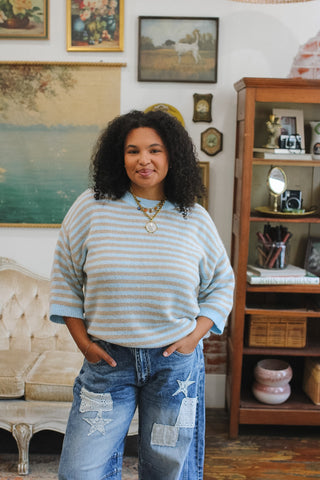 Mira Striped Soft Knit Sweater