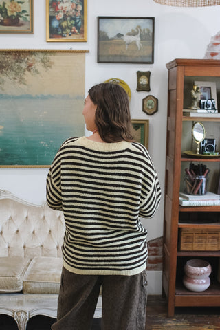 Mira Striped Soft Knit Sweater