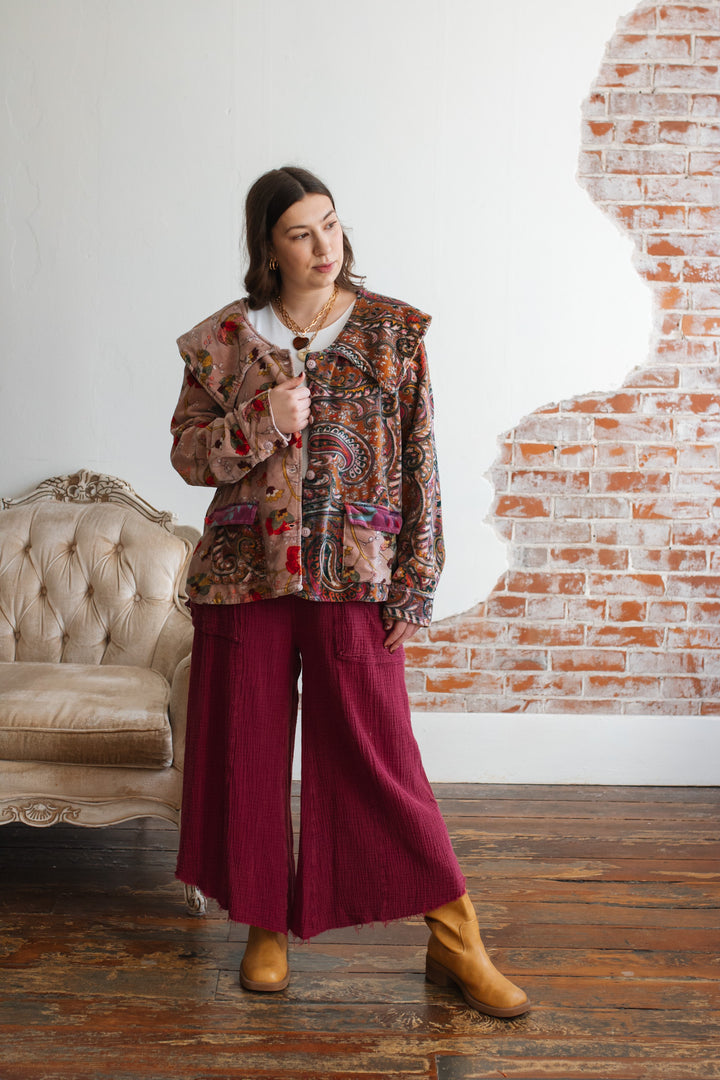 Ezra Wild Garden Velvet Jacket – Windy Nest