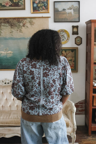 Harper Floral Burnout Top