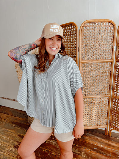 Oh So Striped Button Down