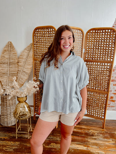 Oh So Striped Button Down