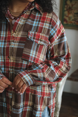 Sawyer Vintage Washed Oversized Flannel