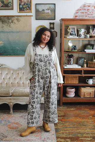 Tate Floral Overalls