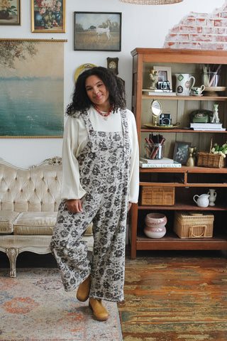 Tate Floral Overalls