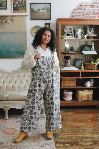 Tate Floral Overalls