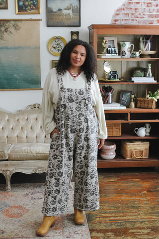 Tate Floral Overalls
