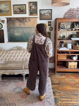 Tate Patchwork Corduroy Overalls