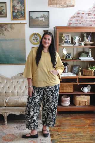 Teagan Floral Barrel Pant