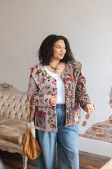 Ezra Wild Garden Velvet Jacket