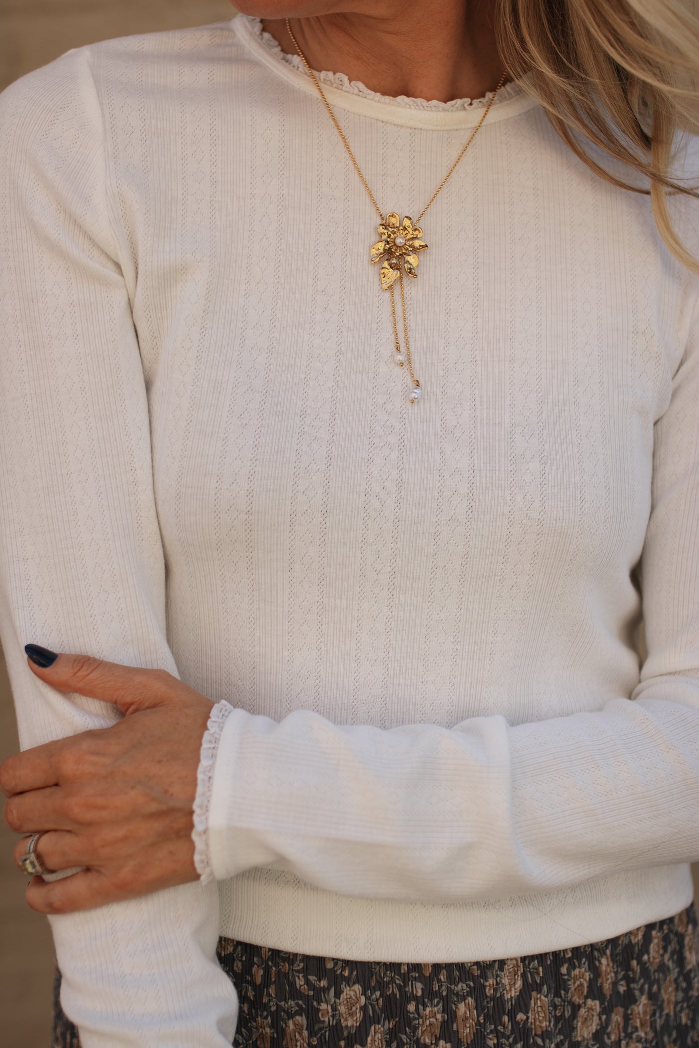 Rylee Petal Cascade Necklace
