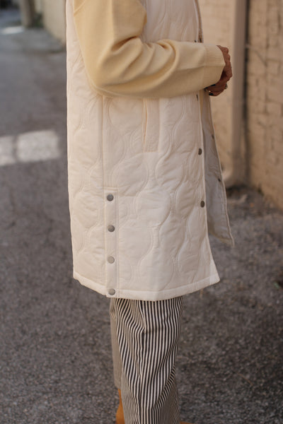 Hallie Light Quilted Long Vest