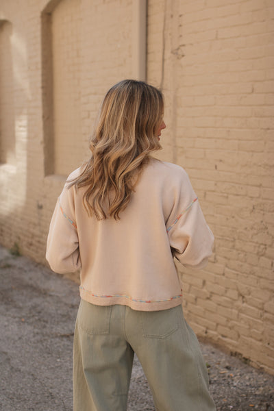 Lenore Washed Terry Knit Top