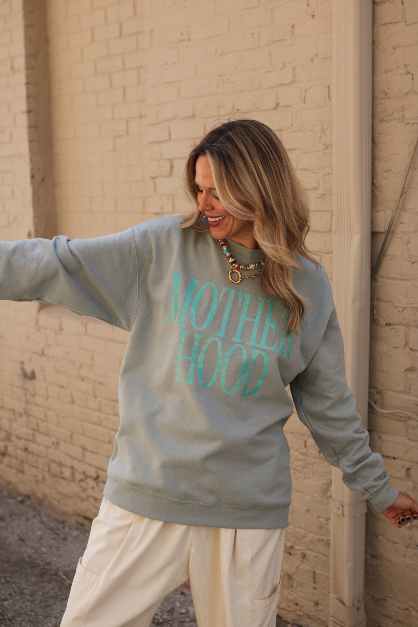 Motherhood Washed Crewneck Sweatshirt